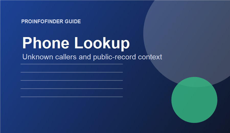 Phone lookup guide illustration